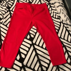 Michael Kors red capris